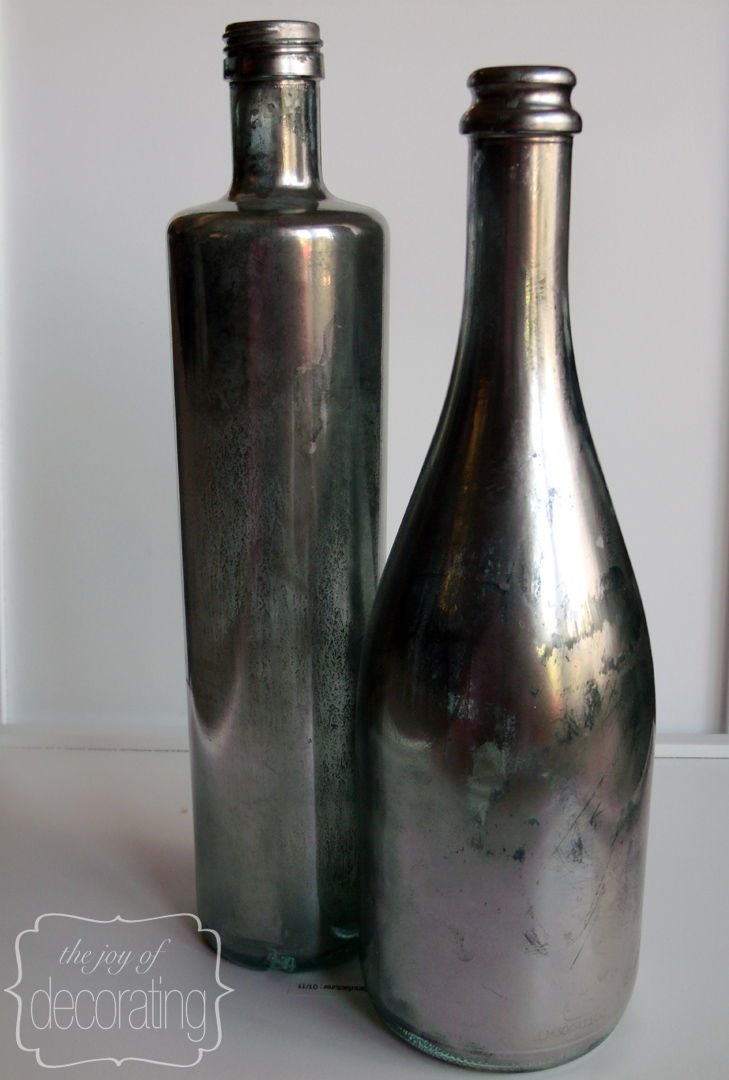 Mercury Glass Bottles