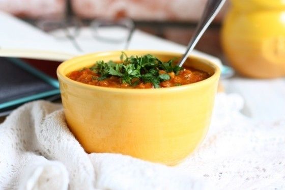 Crock Pot Chickpea, Butternut Squash & Red Lentil Stew