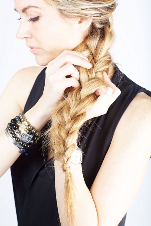 Pull your braid apart to make it fuller
