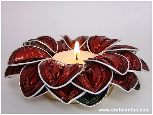 Candle Holder from Nespresso Capsules