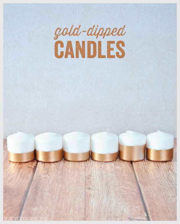 Gold Dipped Candles