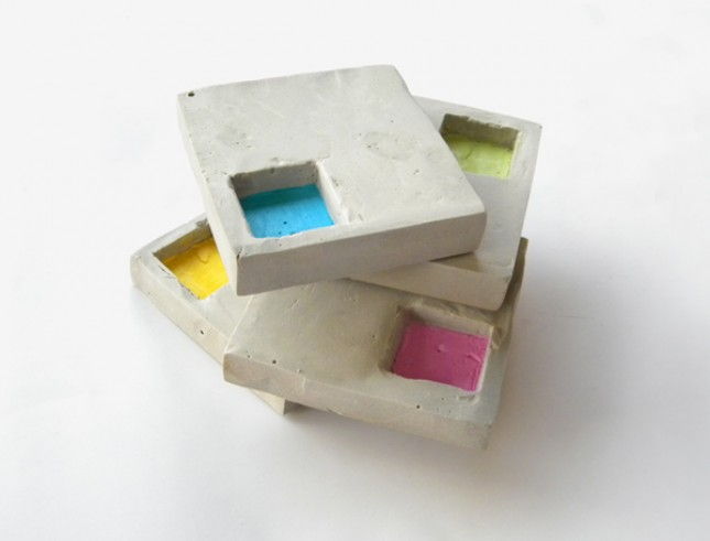 Geometric Cement Coasters