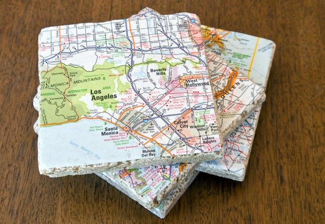 Map Tile Coasters