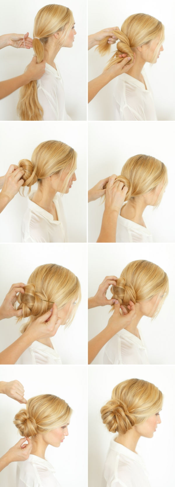 Knotted Bun Wedding Hairstyle
