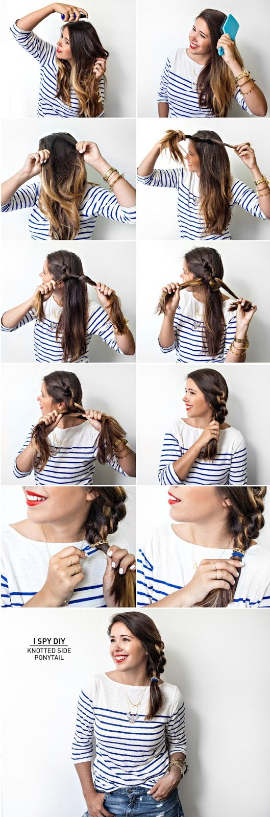 Knotted Side Ponytail