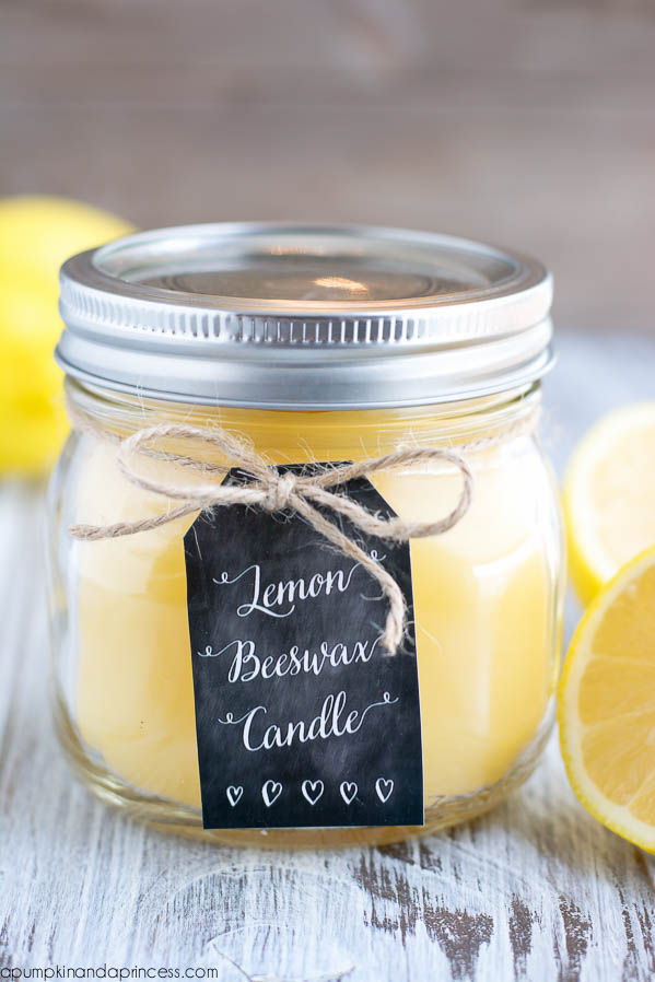 Lemon Beeswax Candle