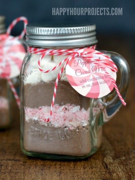 Homemade Peppermint Hot Cocoa Mix
