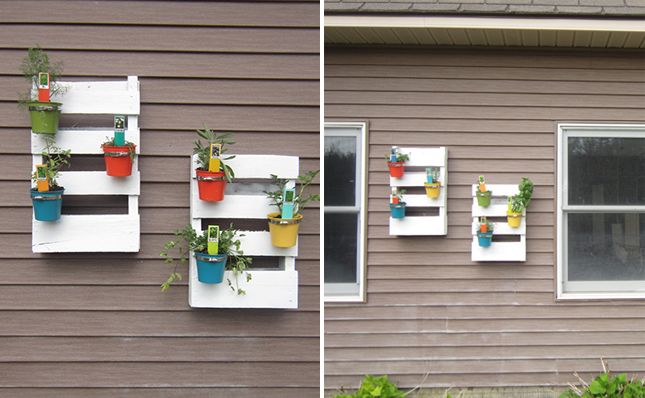 DIY Pallet Herb Garden