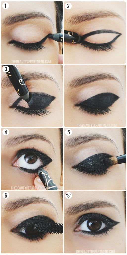 Use Black Liner and Glitter to Create Dramatic Look