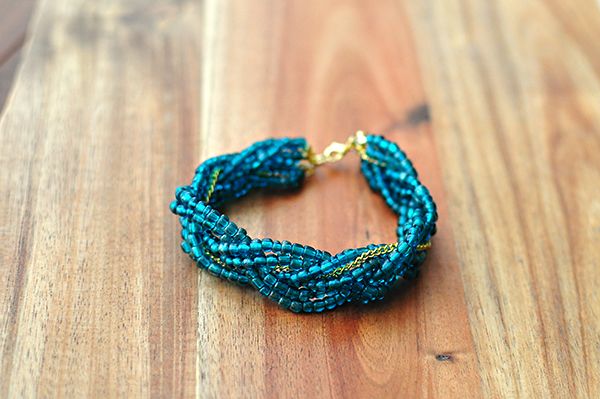 Braided Four Strand Bracelet