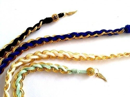 Suede Woven Chain Bracelet