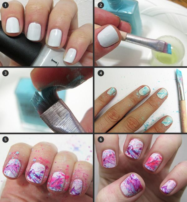 Splatter Nail Art