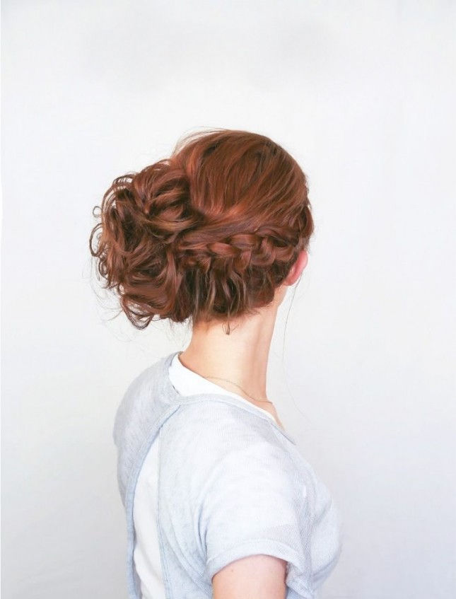 Romantic Boho Lace Braid Up-Do