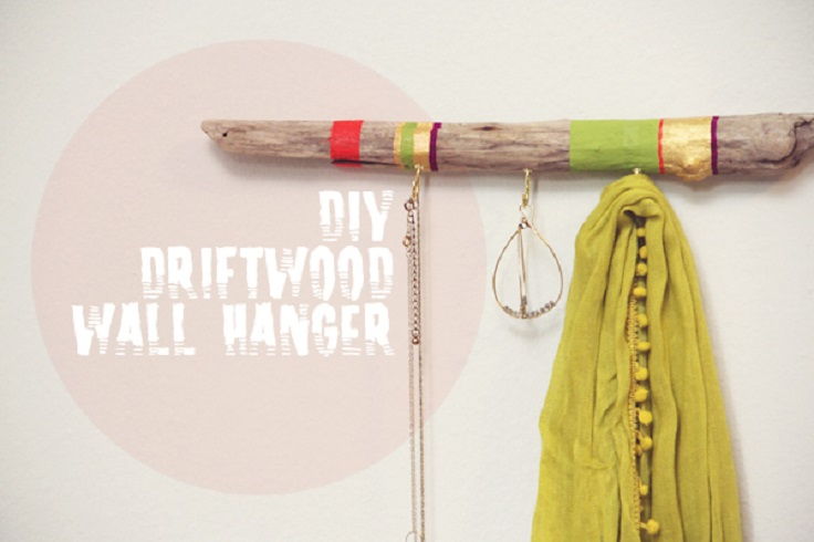 Painted Driftwood Hanger