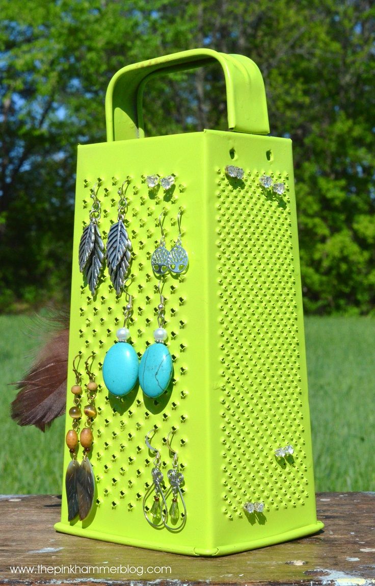 Cheese Grater Jewelry Holder