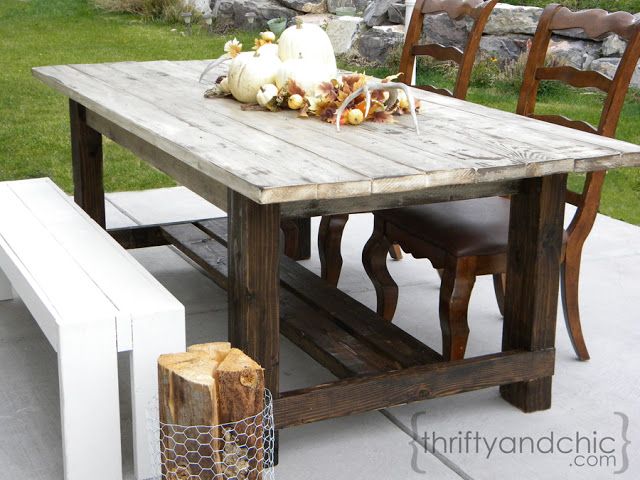 Outdoor Farmhouse Table