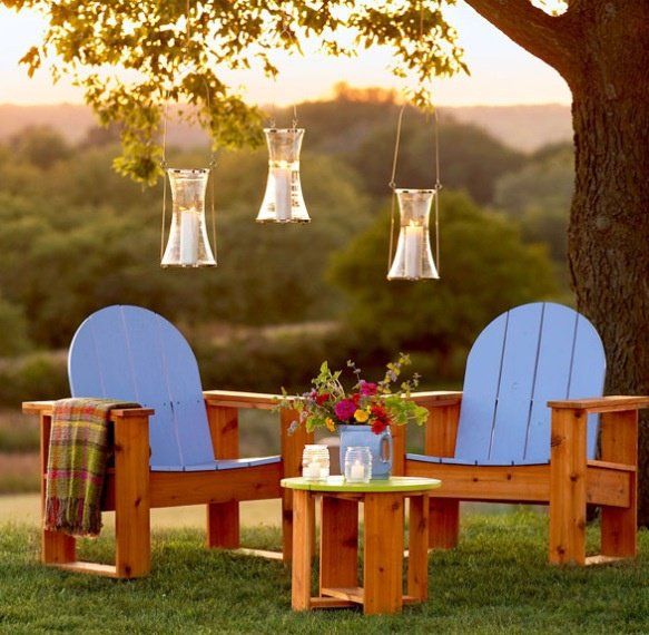 Modern Adirondack Fence Chairs