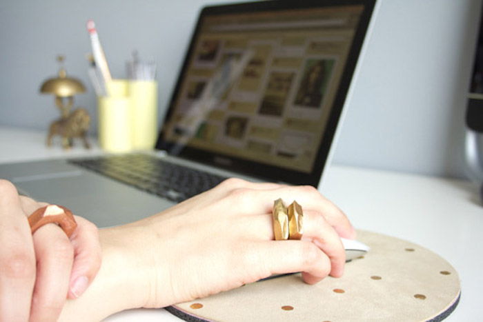 Faceted Clay Ring
