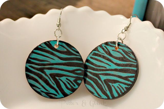 Zebra Earrings