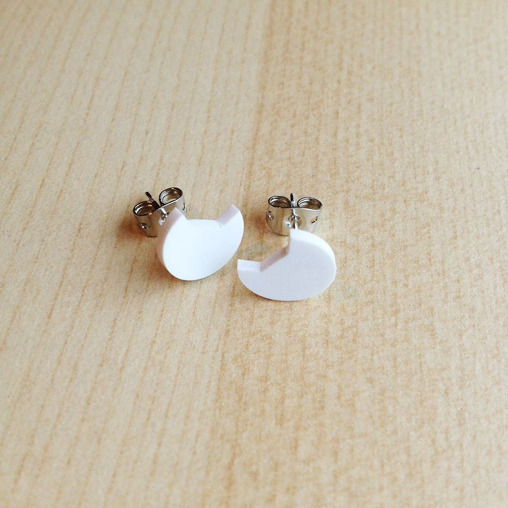 Shrink Plastic Cat Earrings