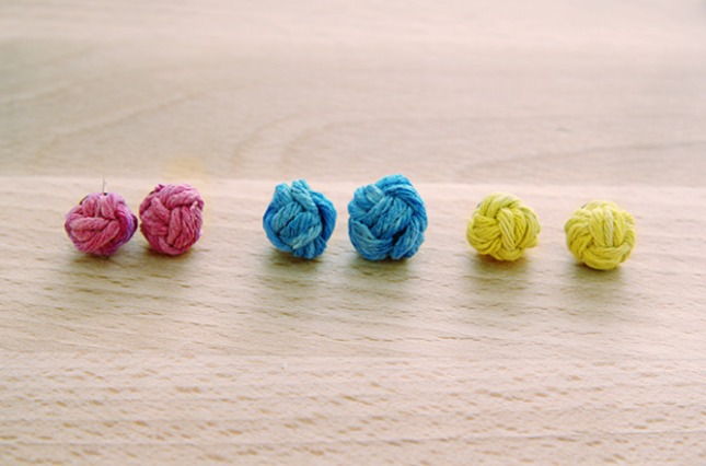 Monkey Fist Knot Earrings