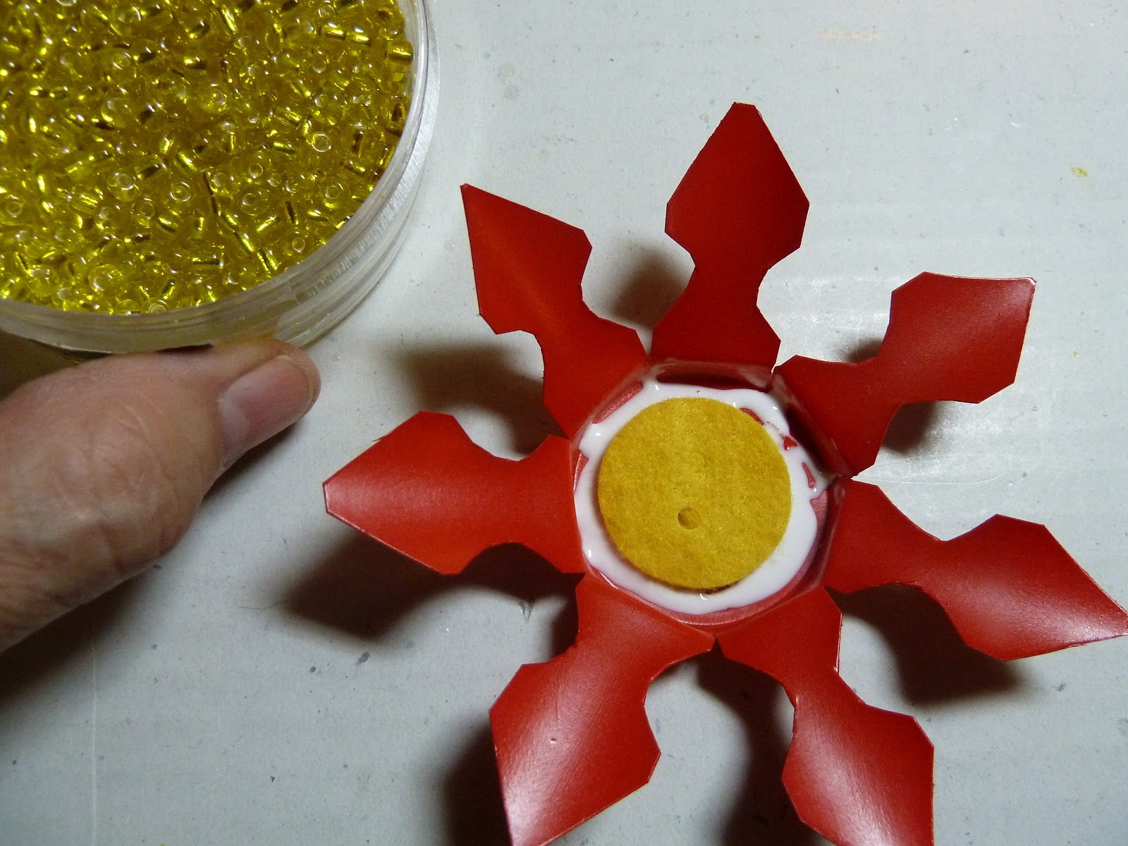 K-cup Poinsettia Ornament