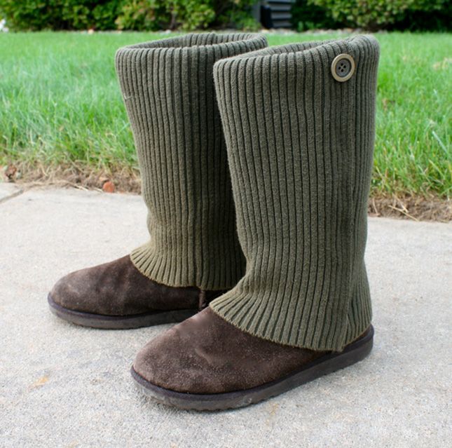 No-Sew Sweater Boots
