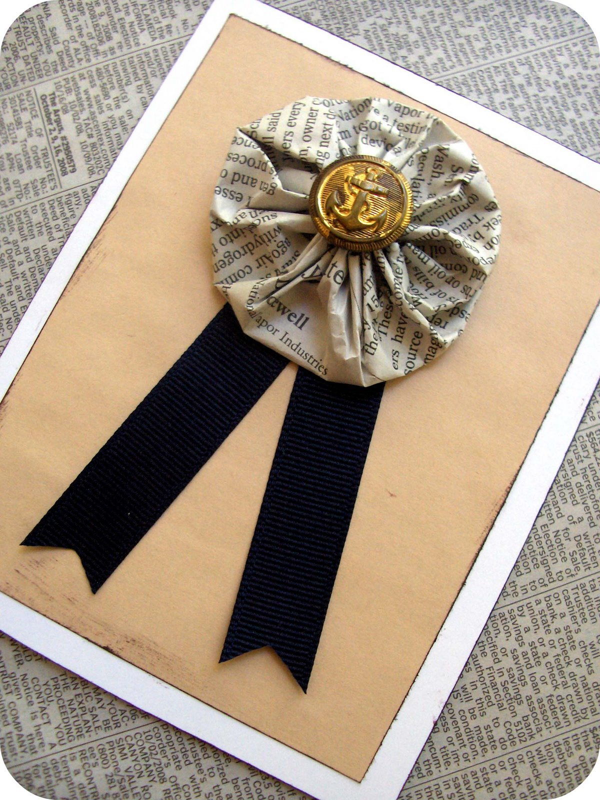 Newspaper Yo Yo Card