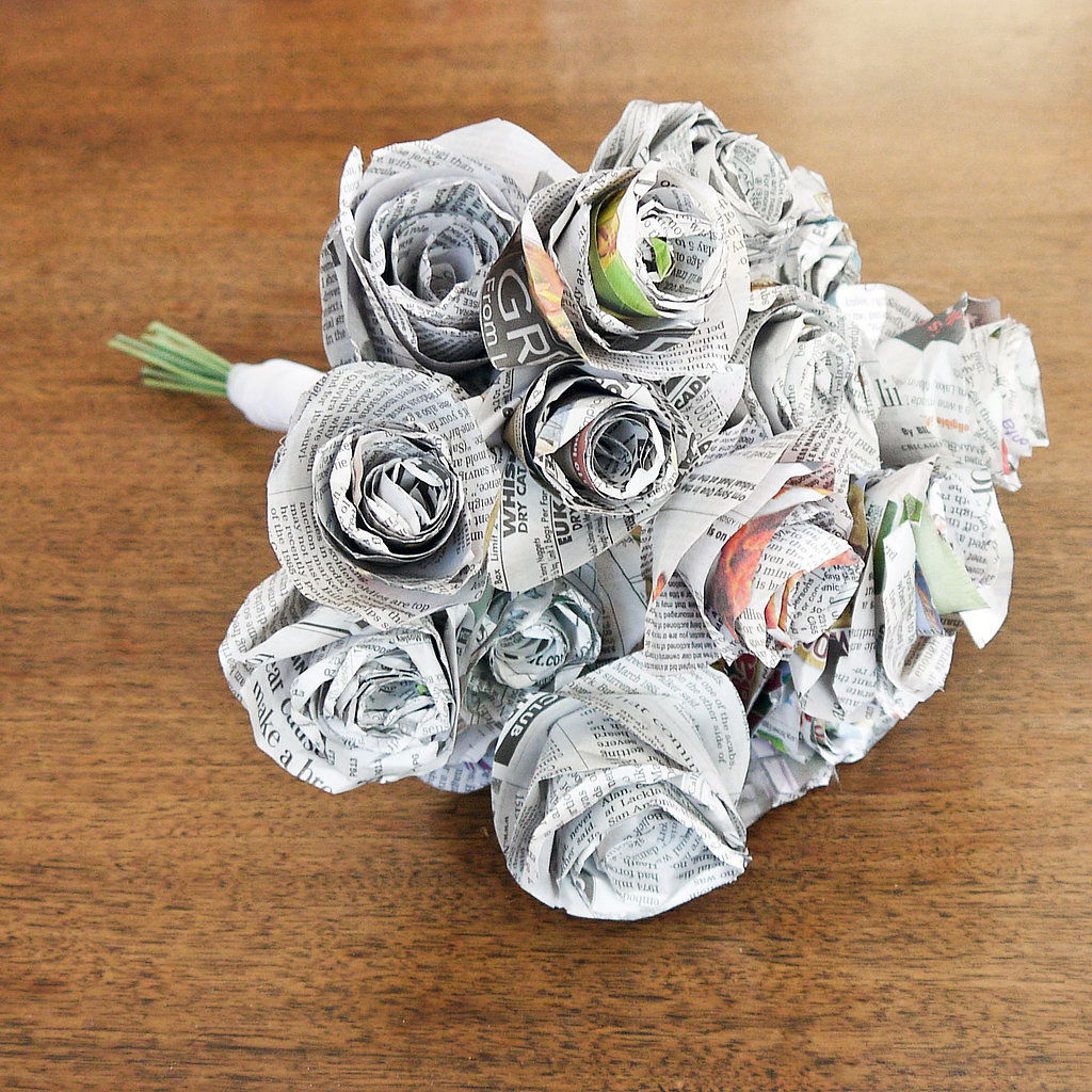 Newspaper Wedding Bouquet