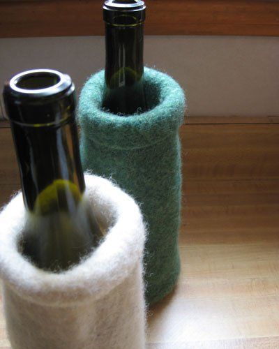 Sweater Sleeve Wine Cozy
