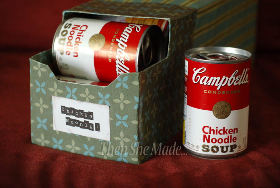 Soda Box Soup Can Storage