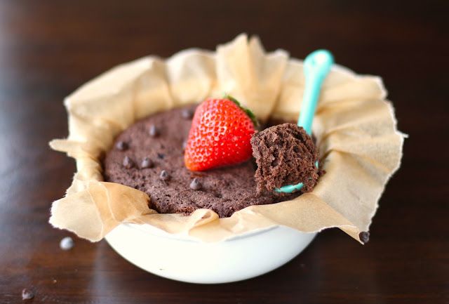 Chocolate Buckwheat Microwave Cake