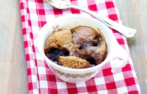 Tart Cherry Nutty Mug Cake