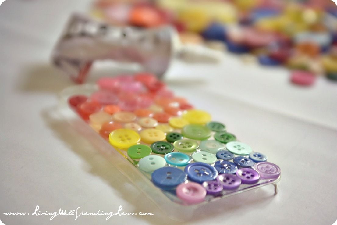 Rainbow Button Phone Case