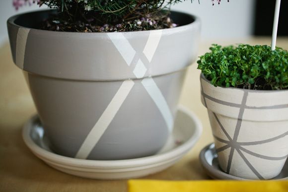 Easy Painted Pots
