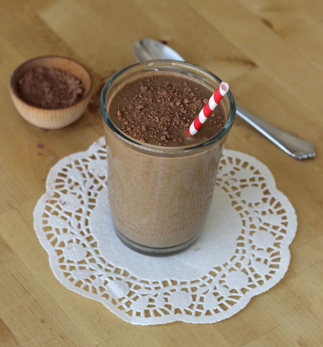 Chocolate Avocado Banana Milkshake