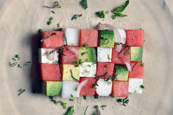 Avocado Watermelon Salad
