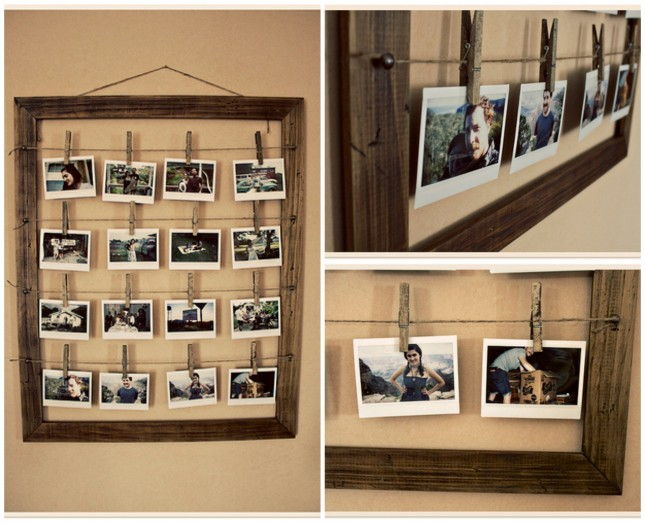 Clothespin Photo Display