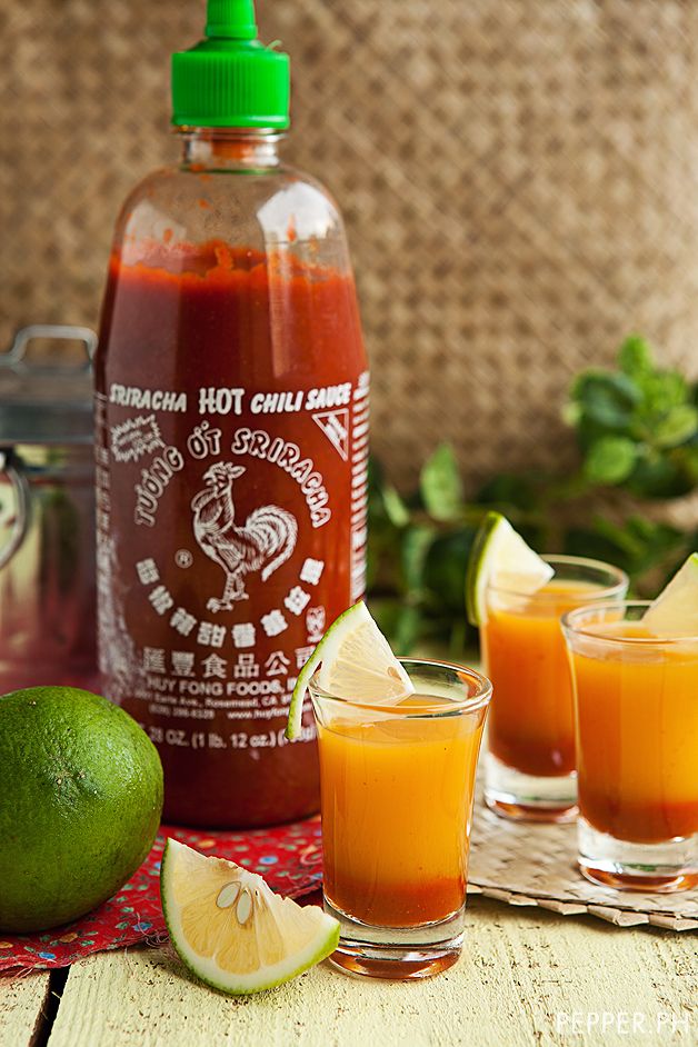 Sriracha Mango Cocktail Shots