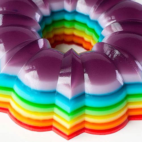 Spiked Rainbow Ribbon Salad