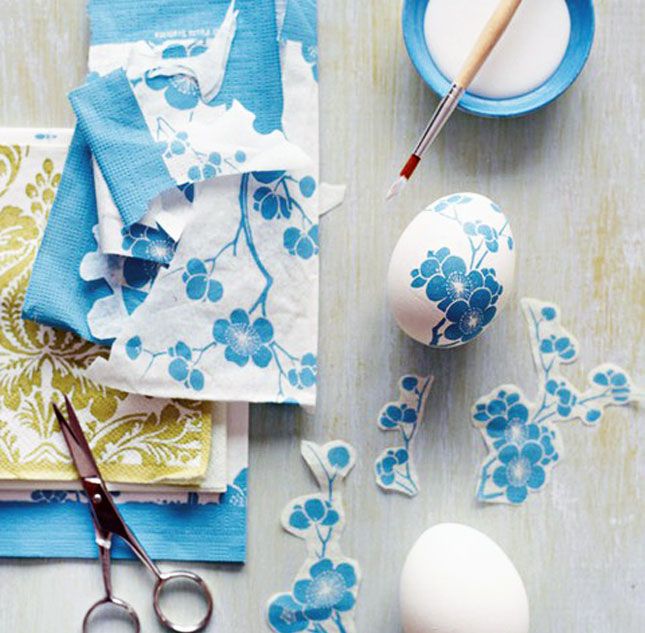 Decoupage Easter Eggs