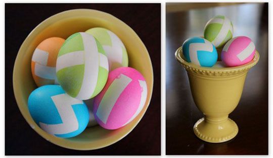Chevron Easter Eggs