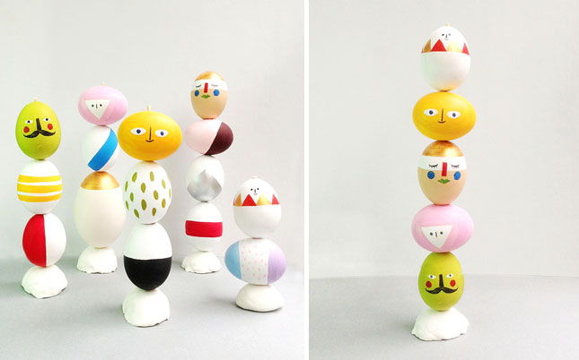 Easter Egg Totem Poles