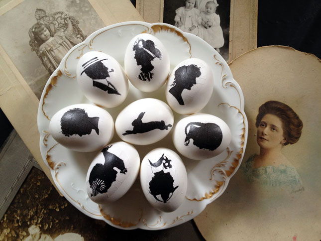 Silhouette Easter Eggs