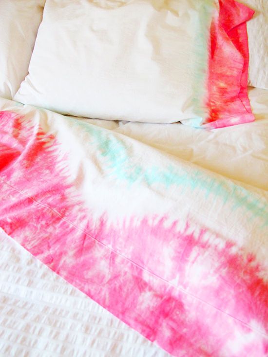 Tie Dye Sheets and Pillow Cases