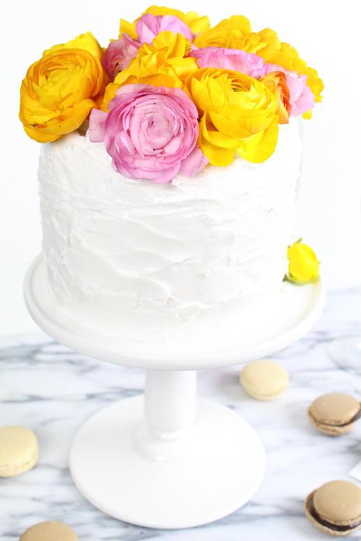 Fresh Flower Cake Topper