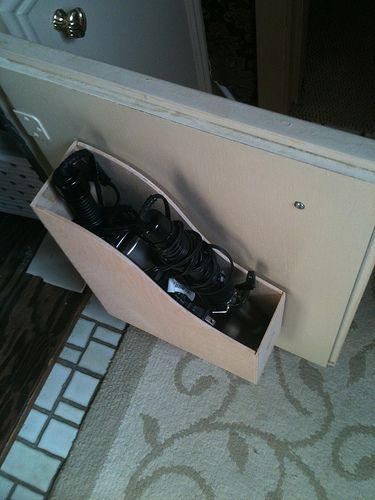 Magazine Holder for Curling Iron Storage