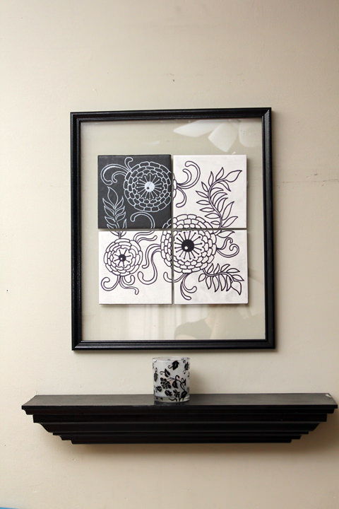 Sharpie Tile Wall Art
