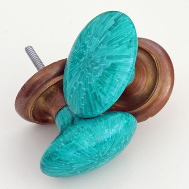 Faux Malachite Knobs