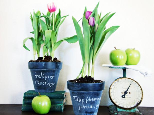 Chalkboard Pots